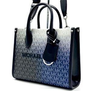 Michael Kors Mirella Small Ombré Signature Logo Crossbody Bag Black Multi